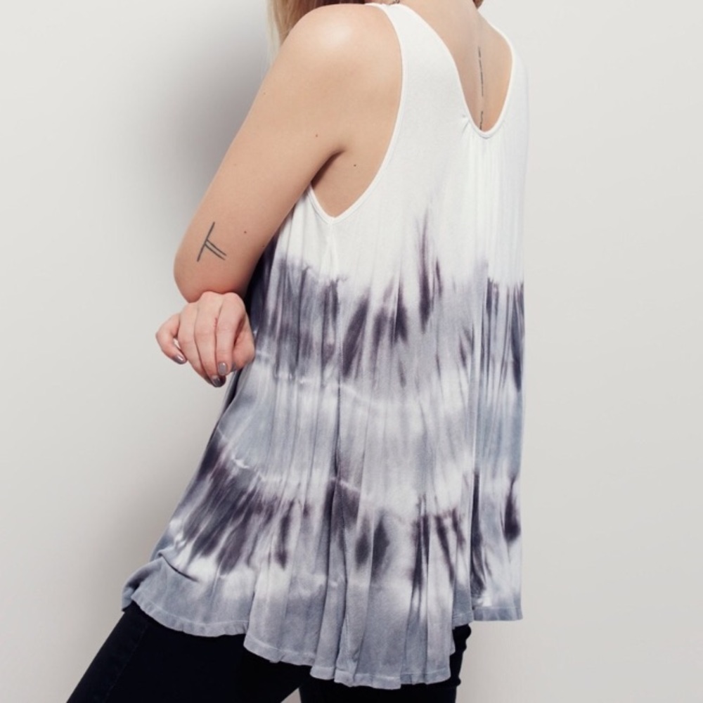 free people sebastian tank top tiedye